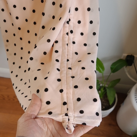 Pink Polka Dot Cowl Neck Slip Dress By Nasty Gal - Picture 4 of 5
